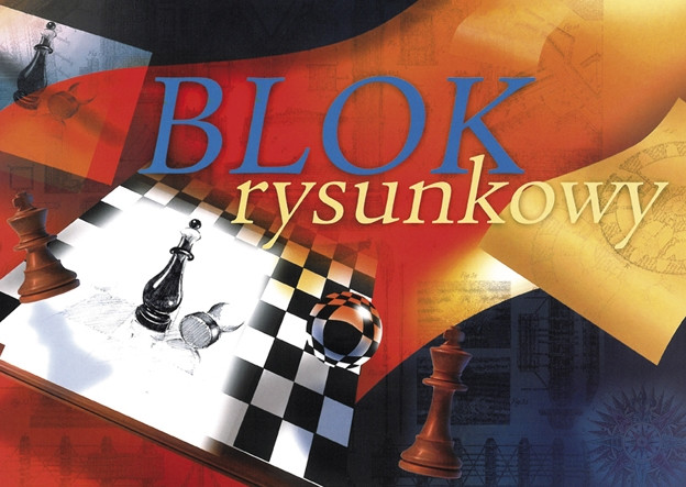 Blok rysunkowy A4 20k. biały Kreska